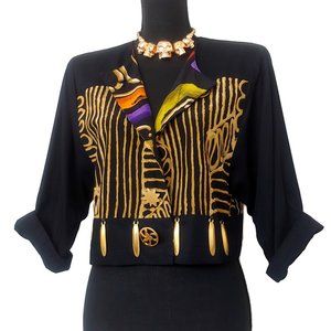 1980s Early 1990s Cropped Jacket